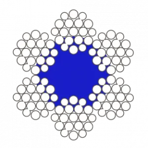Стальной канат ГОСТ 2688-80 51 мм Г-В-Н-Р-Т-1770/180 ПП А1 — фото превью
