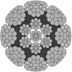 Стальной канат PYTHON Super 8S (8xK25) 17 мм, zS Galv, 1960 N/mm2 — фото превью