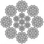 Стальной канат PYTHON Flameshield 8 (8x25) 36 мм, sZ Galv, 1960 N/mm2 — фото превью